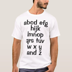 T-shirt homme Alphabet Song