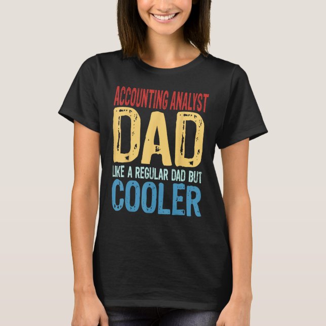 T-shirt Homme Analyste comptable papa Comme un papa réguli (Devant)