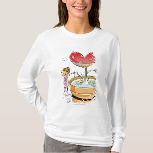 T-shirt Homme arrosant un plante mis en pot