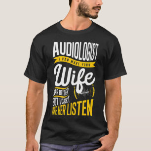 T-shirt Homme audiologiste femme docteur en audiologie Au
