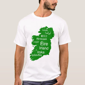 T-shirt homme avec carte de l'Irlande