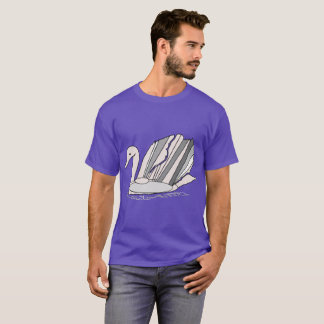 T-shirt homme avec cygne Art déco