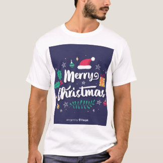 T-shirt homme avec joyeux design de Noël