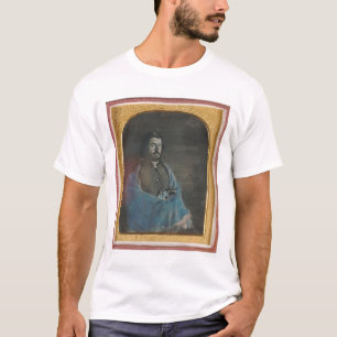 T-shirt Homme avec le manteau bleu et revolver (40455)