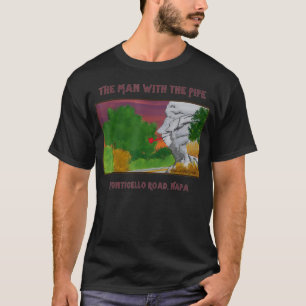 T-shirt Homme avec le tuyau Napa Valley Vin Pays Art Nap