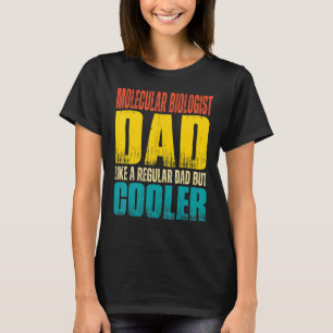 T-shirt Homme Biologiste moléculaire papa comme un papa or