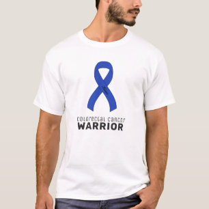 T-shirt homme blanc blanc pour le ruban du cancer 