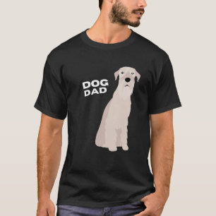 T-shirt Homme blanc Schnauzer Chien papa Homme