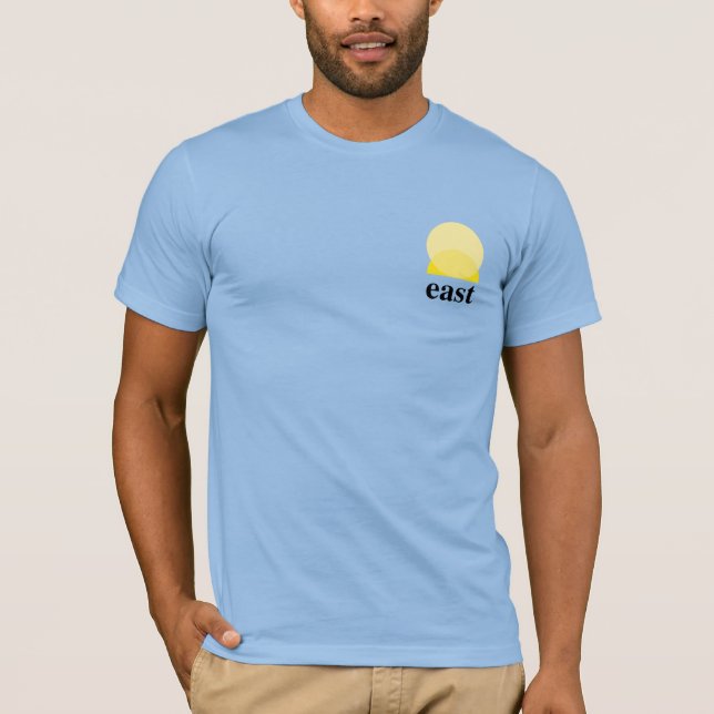 T-shirt homme bleu bébé (Devant)
