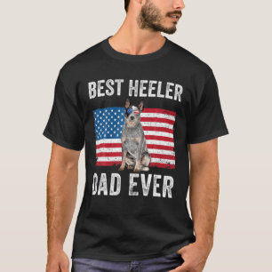 T-shirt Homme Blue Heeler Papa Australian Cattle Amoureux 