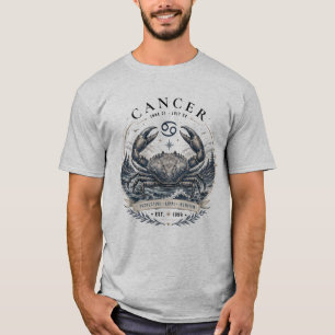 T-Shirt Homme Cancer Crabe Zodiaque