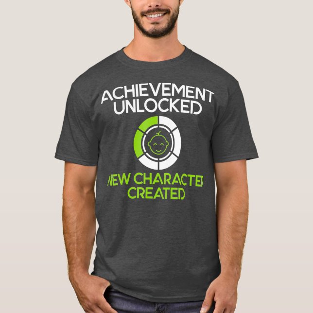 T-shirt Homme Caractère Créé Nouveau Papa Pregnancy Gamer (Devant)