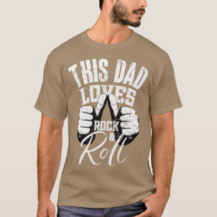 T-shirt Homme Ce Papa aime Rock & RollElectronic Rock Gui