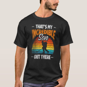 T-shirt Homme C'Est Mon Fils Incroyable Là Hockey Sur Glac