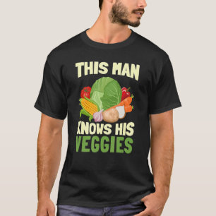 T-shirt Homme Cet Homme Connaît Ses Légumes Végétaux Bio