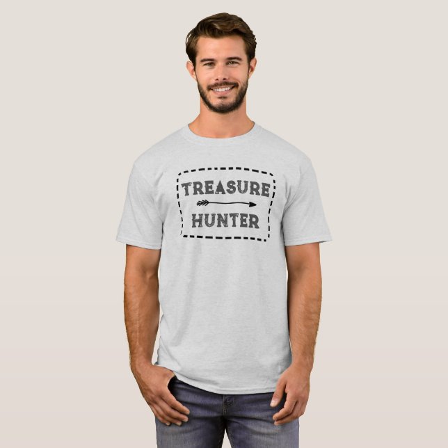 T-shirt homme Chasseur de trésor (Devant entier)