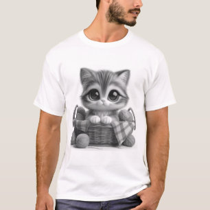T-shirt homme chat mignon