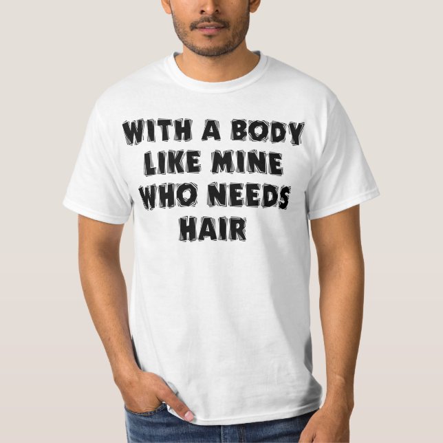 T-shirt Homme chauve de fête des pères drôle (Devant)