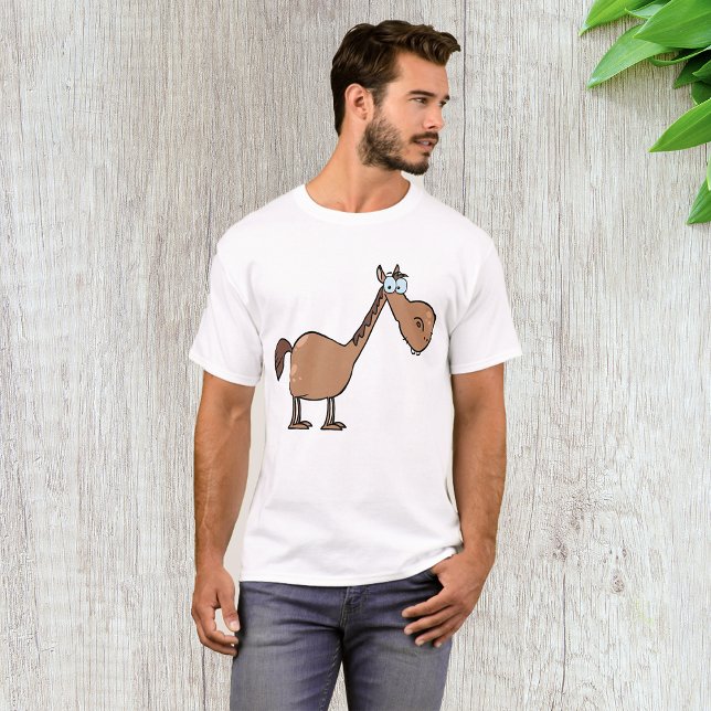 T-shirt Homme Cheval Cartoon (Créateur téléchargé)