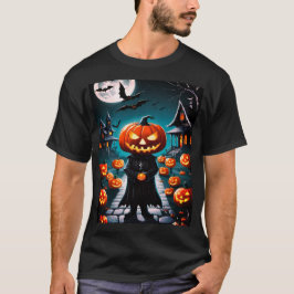 T-shirt homme citrouille Halloween maléfique