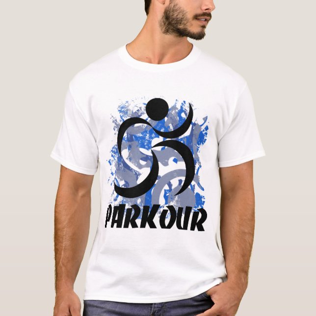 T-shirt Homme courant Parkour (Devant)