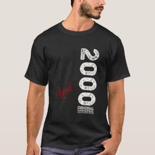 T-shirt Homme d'anniversaire 25 ans Original avril 2000 25