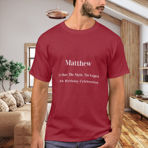 T-shirt Homme d'anniversaire mythe légende nom amusant rou