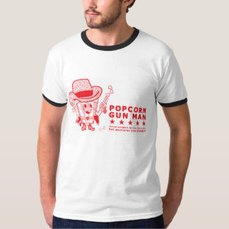 T-shirt homme d'arme à feu de maïs éclaté