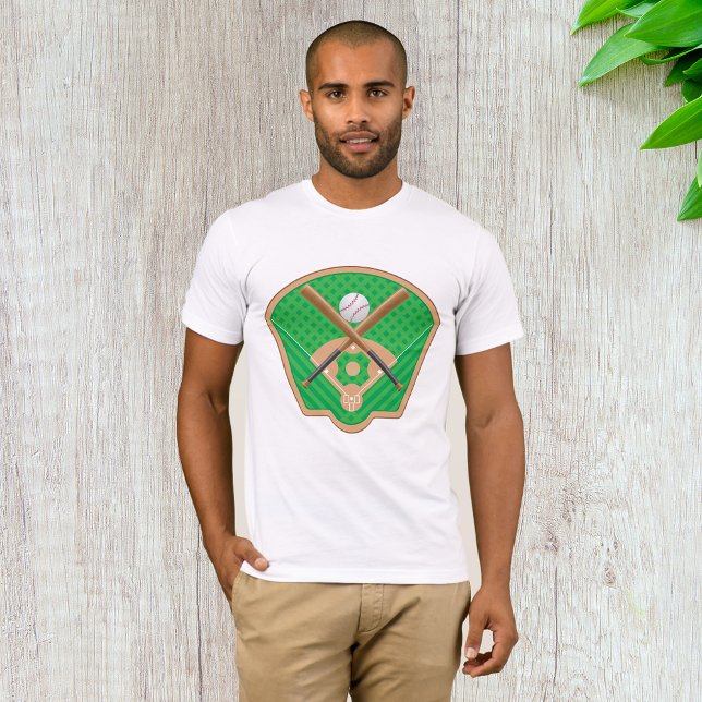 T-shirt homme de base-ball (Créateur téléchargé)