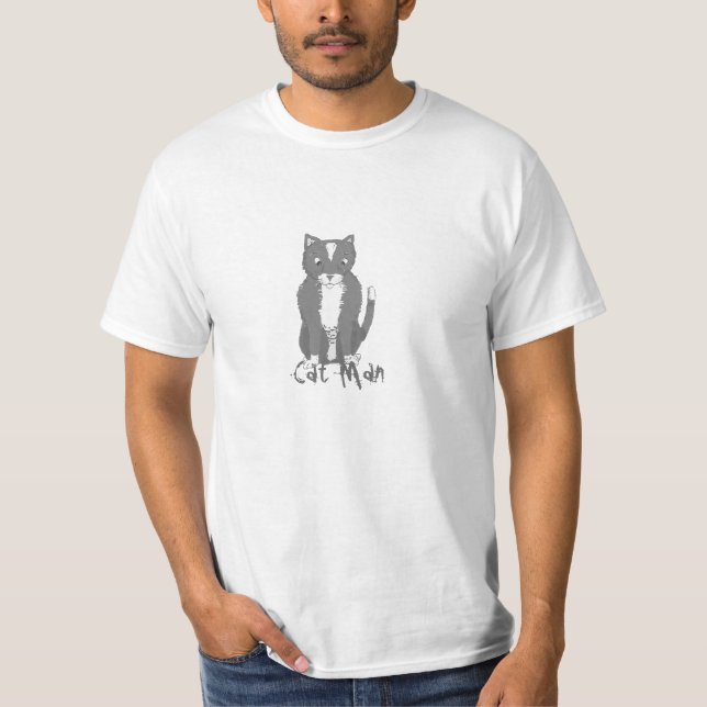 T-shirt Homme de chat de bande dessinée (Devant)