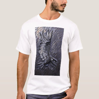 T-shirt homme de corbeau swooping - Attaquer