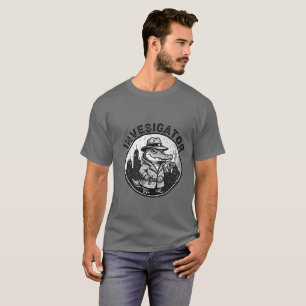 T-shirt homme de crocodile détective - Drôle cadea