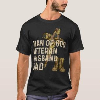 T-shirt Homme De Dieu Mari Vétérinaire Papa Christian Jesu