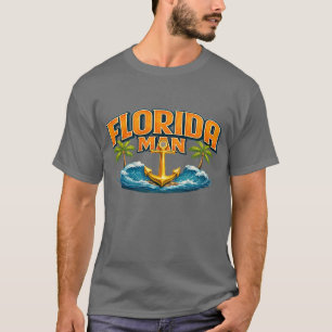 T-shirt Homme de Floride Impression graphique d'ancre na