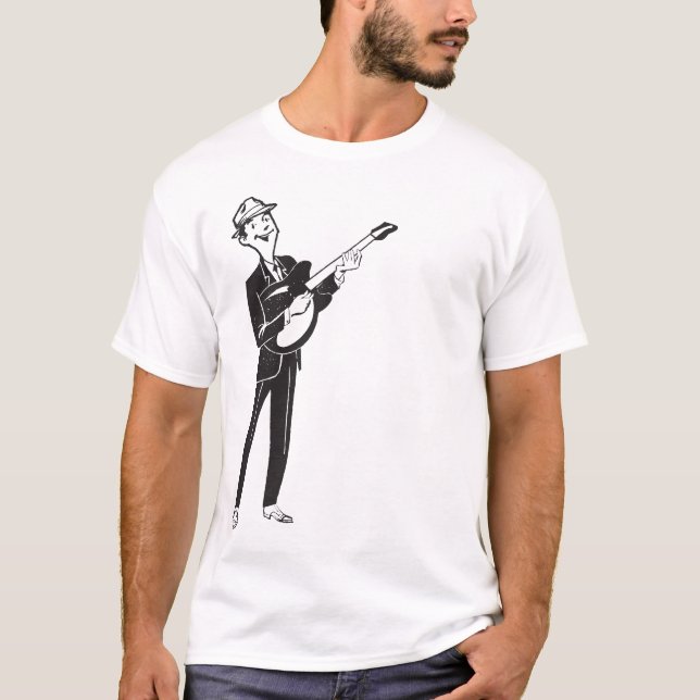 T-shirt Homme de guitare (Devant)