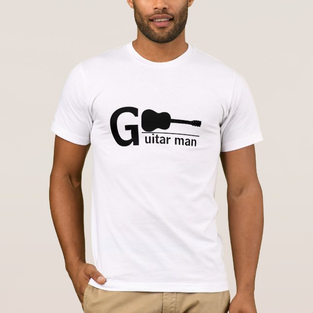 T-shirt Homme de guitare (Devant)