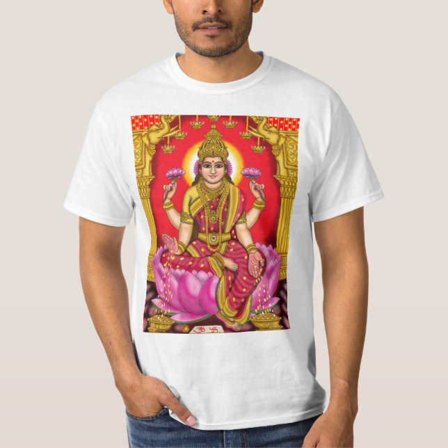T-shirt homme de la déesse Lakshmi (Devant)