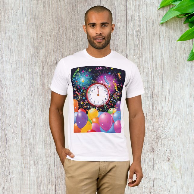 T-shirt homme de la fête de la nouvelle année (Créateur téléchargé)