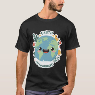 T-shirt homme de l'Autocollant Terre Love Our Plan