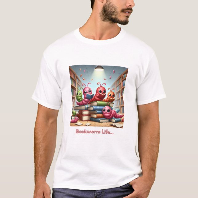 T-shirt homme de livre (Devant)