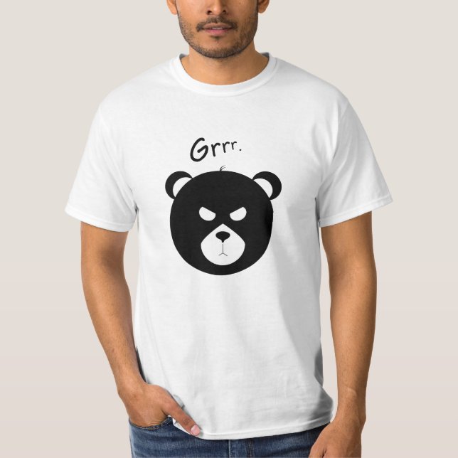 T-shirt homme de l'ours grincheux (Devant)