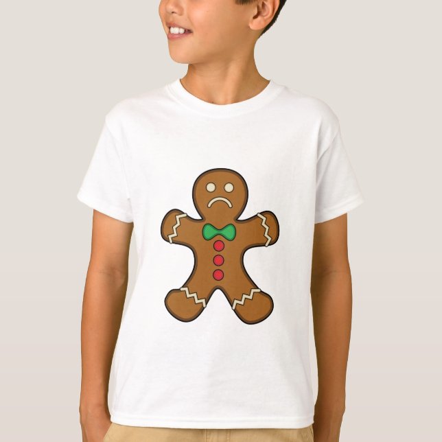 T-shirt Homme de pain d'épice triste (Devant)