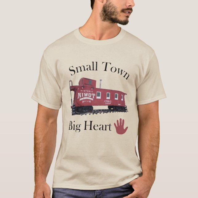 T-shirt homme de petite ville (Devant)