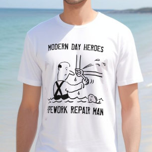 T-shirt Homme de réparation de tuyauterie