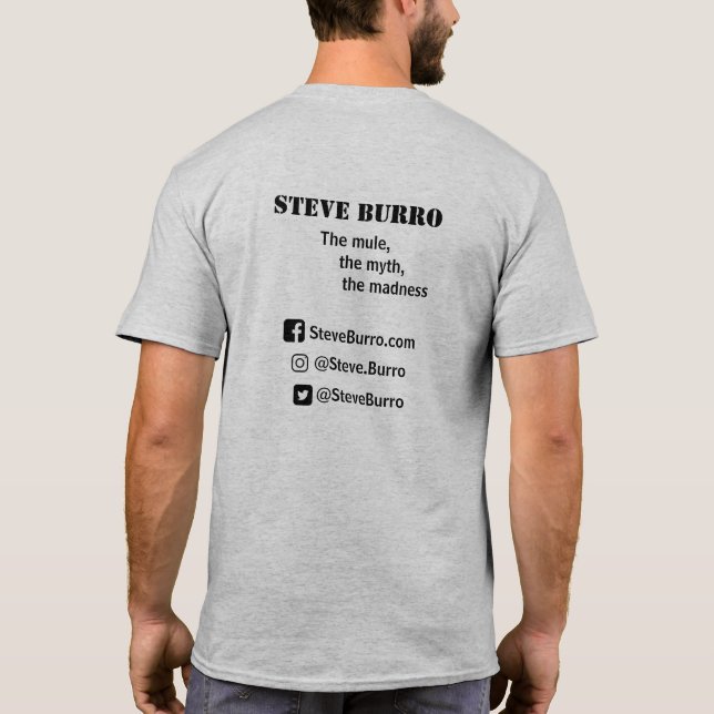 T-shirt homme de Steve Burro (Dos)