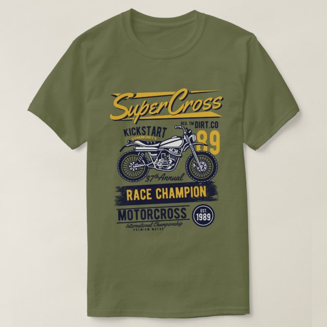 T-shirt homme de SuperCross (Design devant)