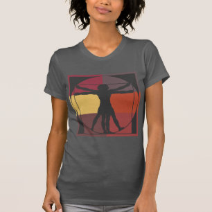 T-shirt Homme de Vitruvian de bloc de couleur