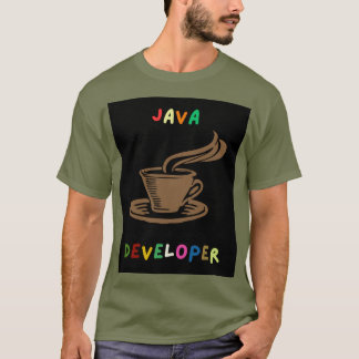 T-shirt homme développeur Java noir