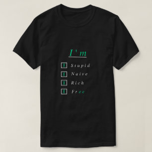 T-shirt homme drôle avec texte - personnalisable