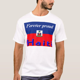 t-shirt homme du drapeau haïtien
